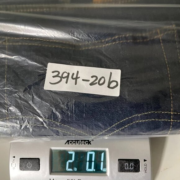 Levi's 512 Mens Blue Raw Denim Straight Jeans Tagged W44xL36 Meas. W42x32.5 - Picture 12 of 12